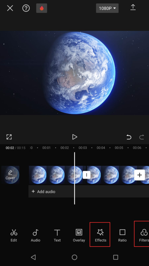 Effects And Filters In Capcut Mobile
