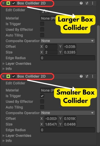 box collider properties