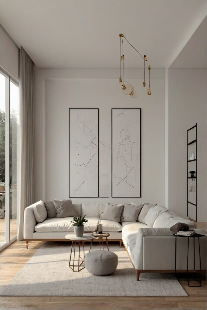 White-living-room