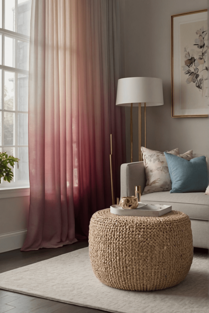 gradient design curtains
