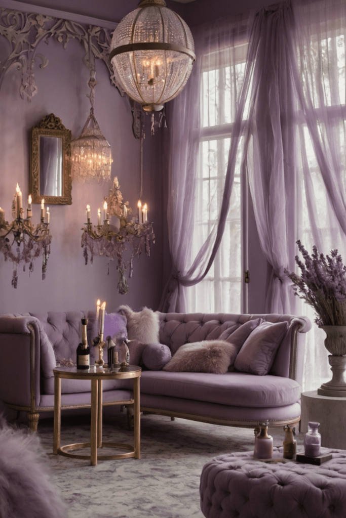lavendar living room