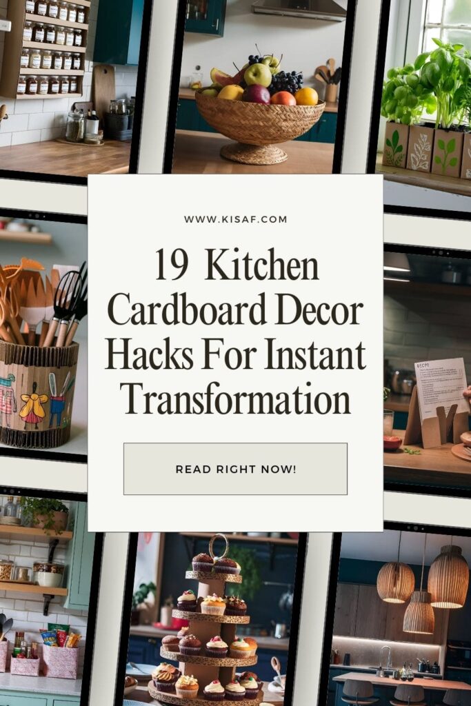 Kitchen-Cardboard Decor Hacks Pin