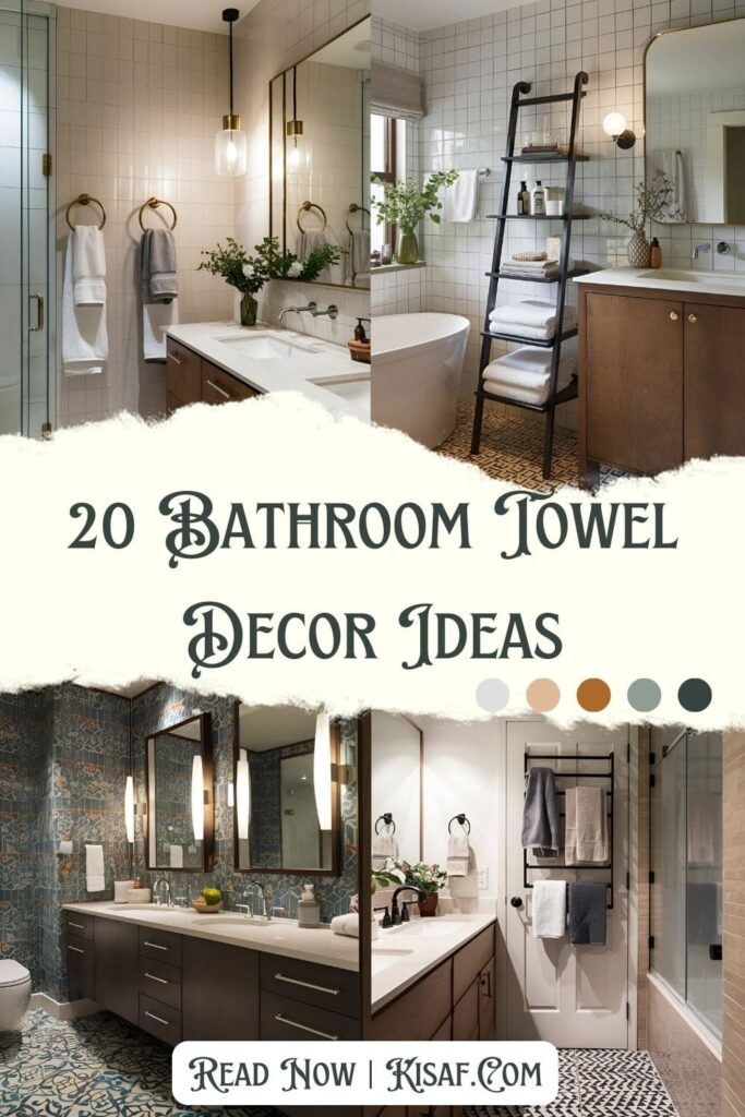 Bathroom Towel Decor Ideas Pin