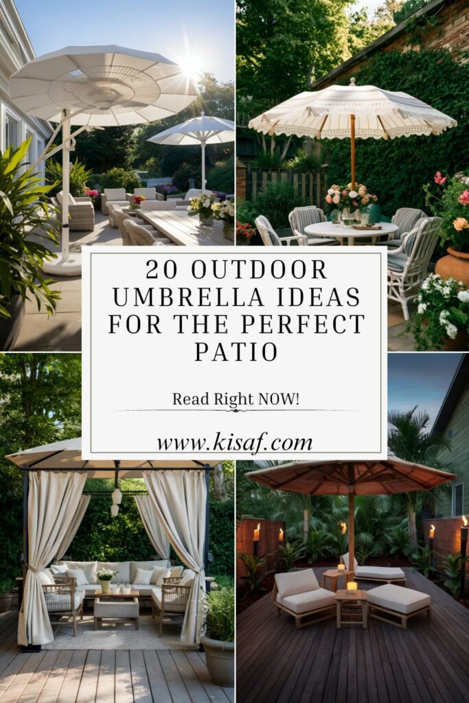 Outdoor Umbrella Ideas Pin