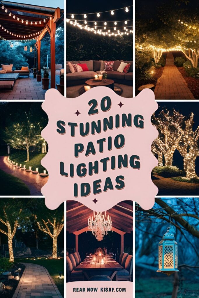 Patio Lighting Ideas Pin