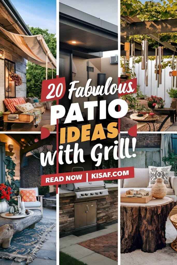 Patio ideas with grill pin