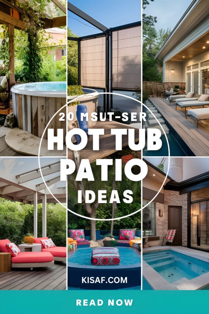 hot tub patio ideas pin