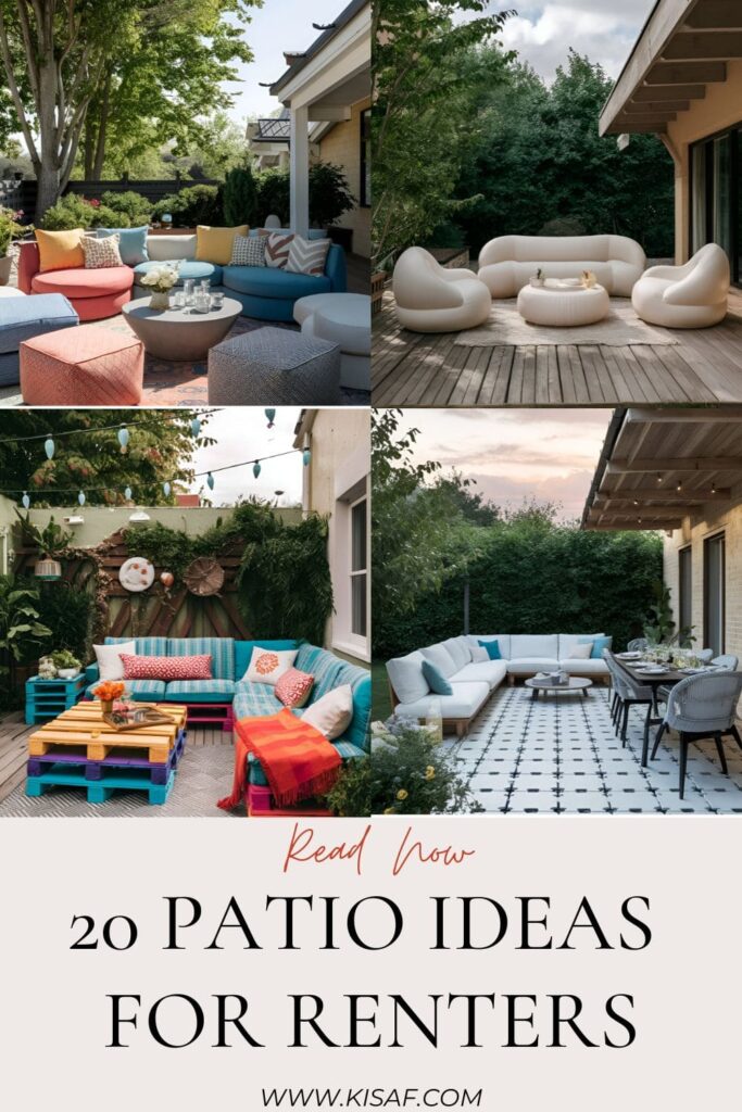 patio ideas for renters pin