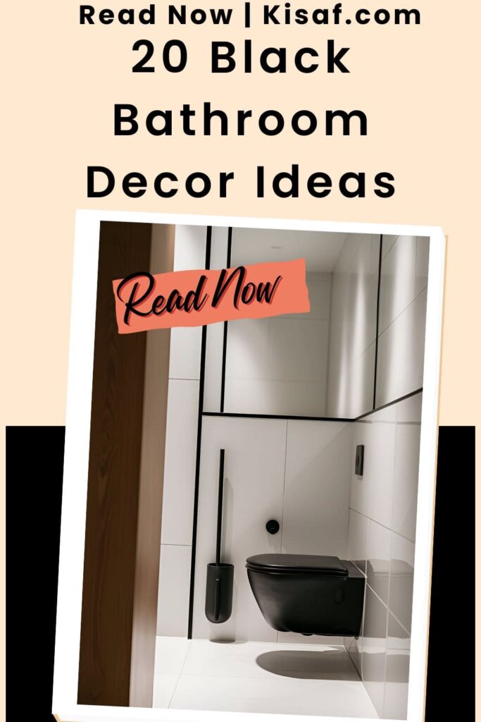 Black Bathroom Decor Ideas Pin