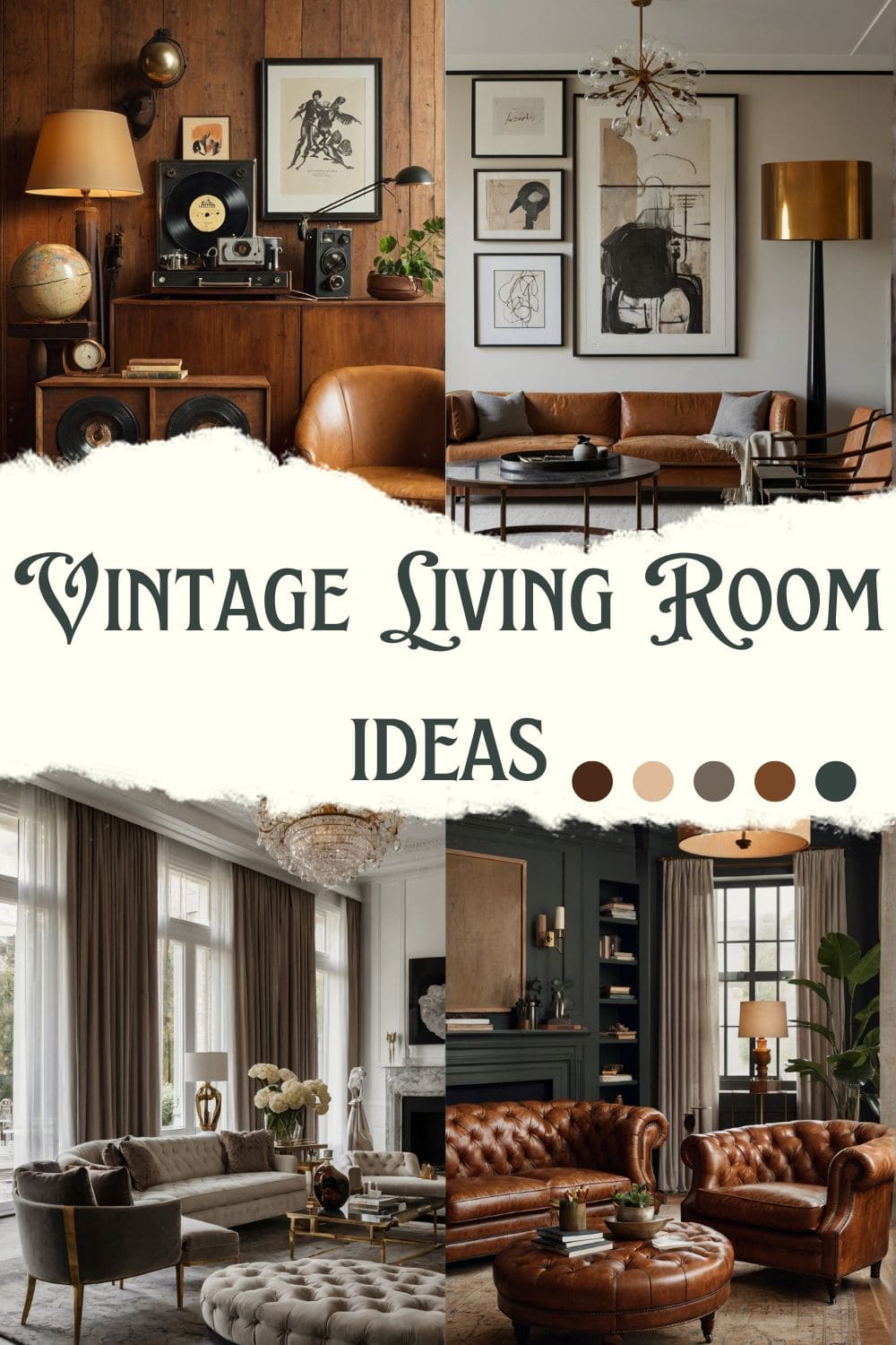 pin for vintage living room ideas