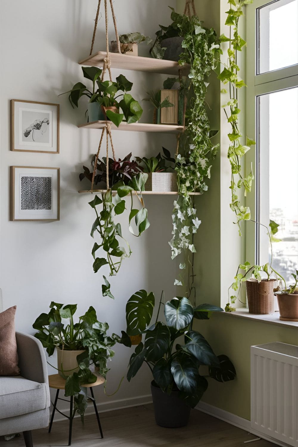 Hanging Plant Shelves