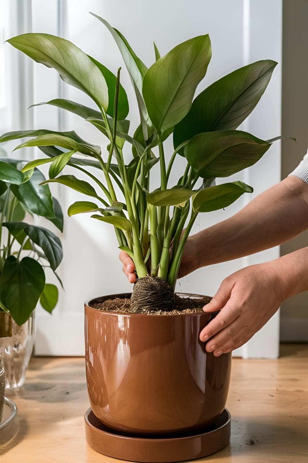 Photo Of A Plant In A Brown Pot