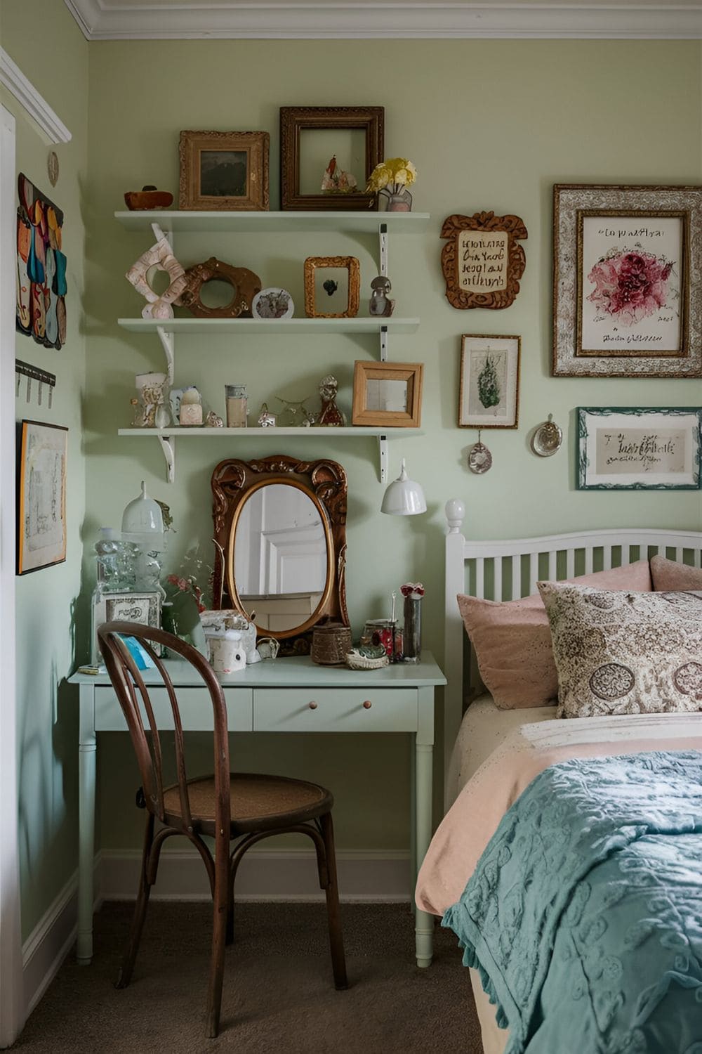 Vintage Bedroom With Thrifted Decor