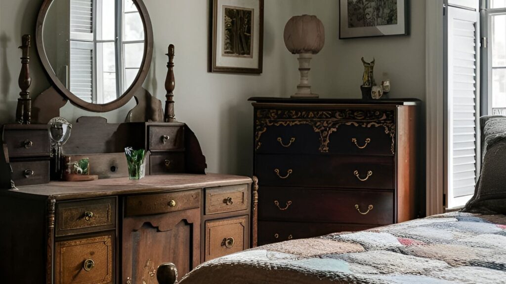 vintage style bedroom