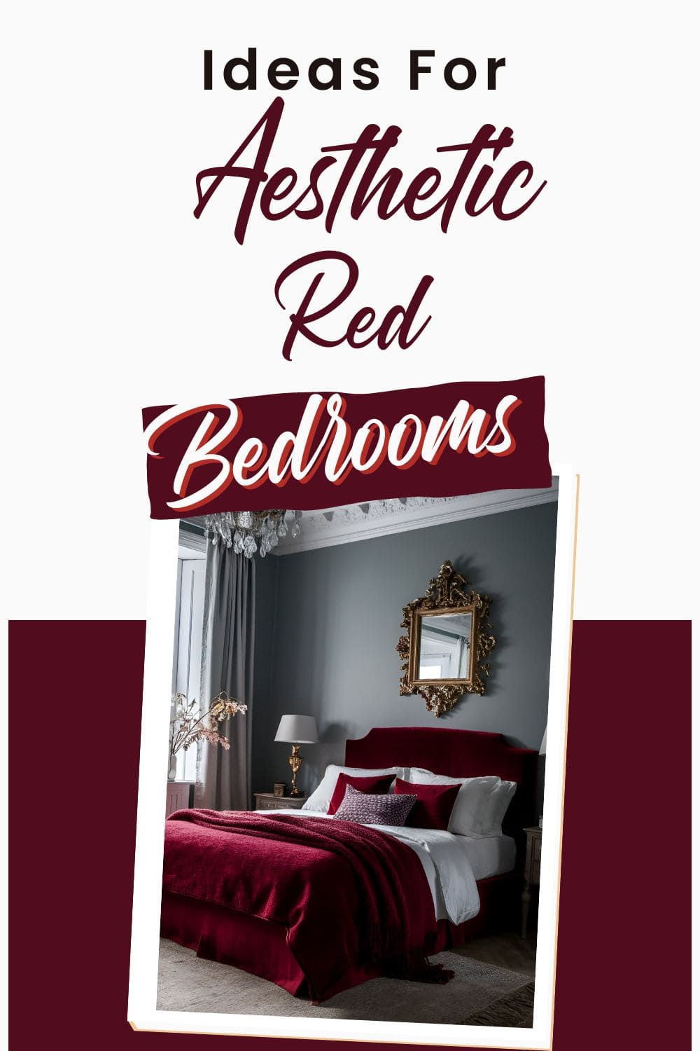 pin for red bedroom Ideas