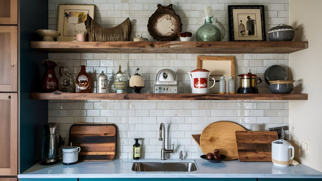 Aesthetic Kitchen Decor With Open Shelving