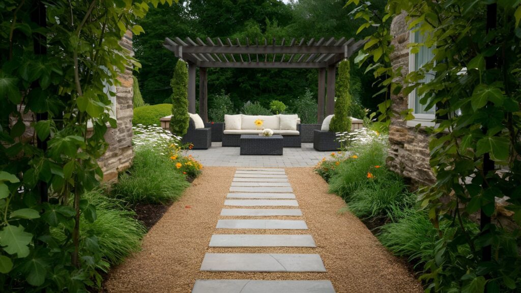 Backyard Outdoor Patio Looking Great And Sunny