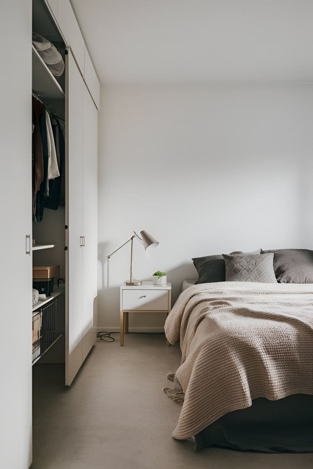 Minimalistic Bedroom With Decluttered Space