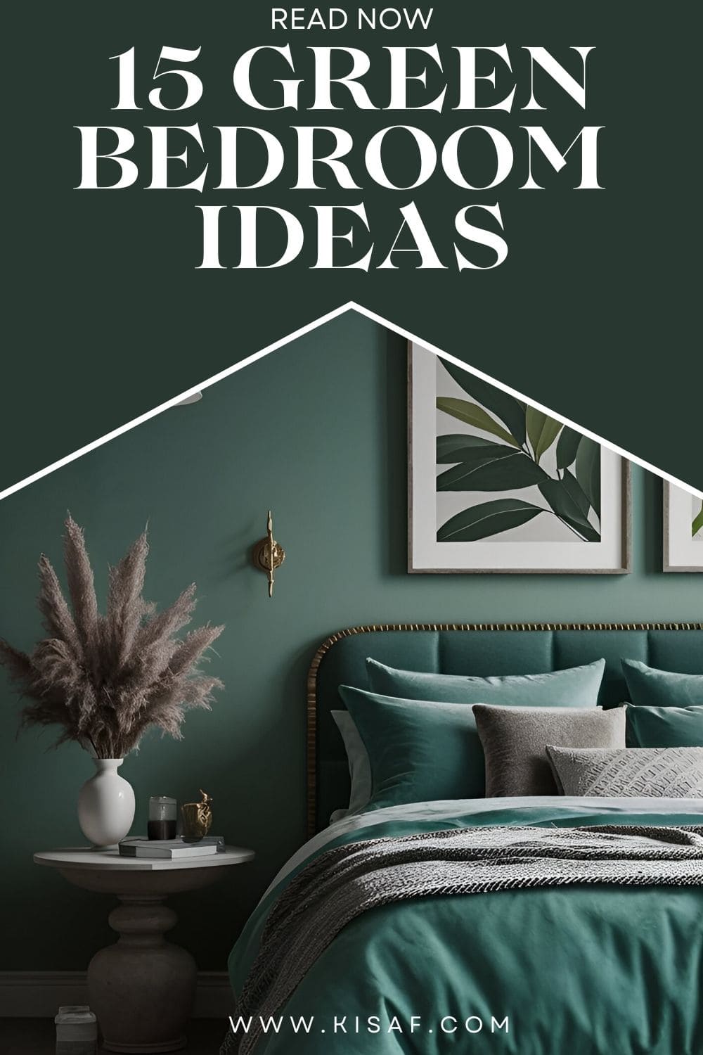 pin for green bedroom ideas