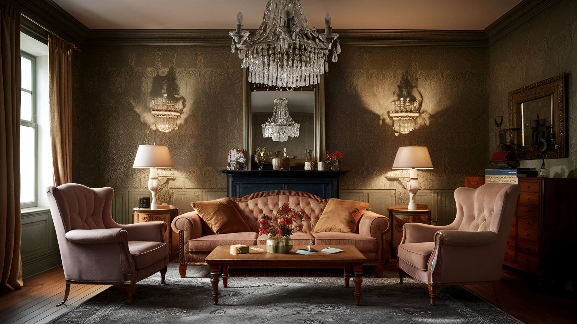 14 Stunning Vintage Wallpaper Ideas for Living Room Decor