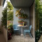 college of 3 images of small space patio ideas