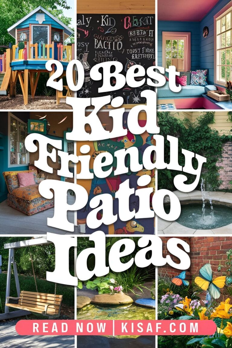 20 Creative Kid Friendly Patio Ideas to Make Your Kids Smile!