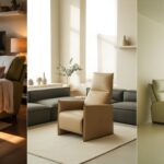 collage of 3 images of Living Room With Recliners Ideas